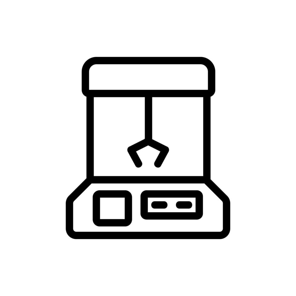 automaat met speelgoed pictogram vector overzicht illustratie