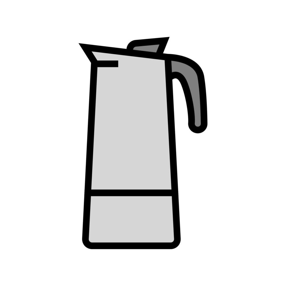 percolator pot koffie kleur pictogram vectorillustratie vector