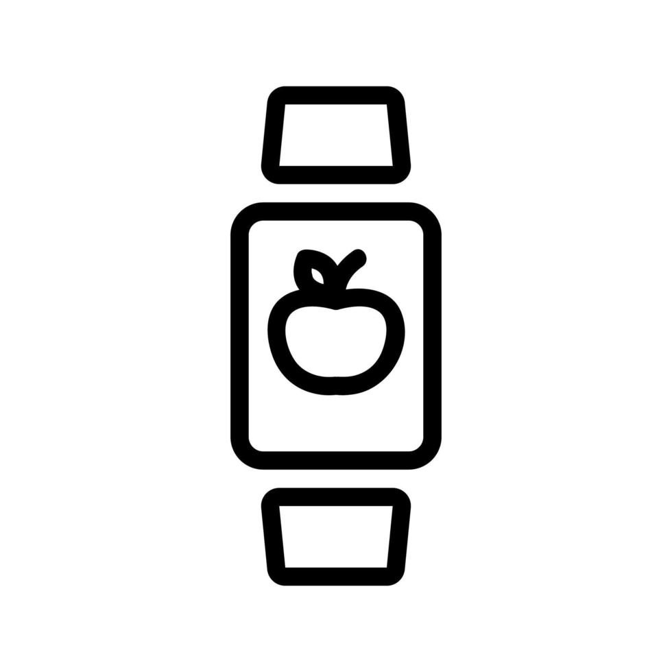 smartwatch pictogram vector. geïsoleerde contour symbool illustratie vector