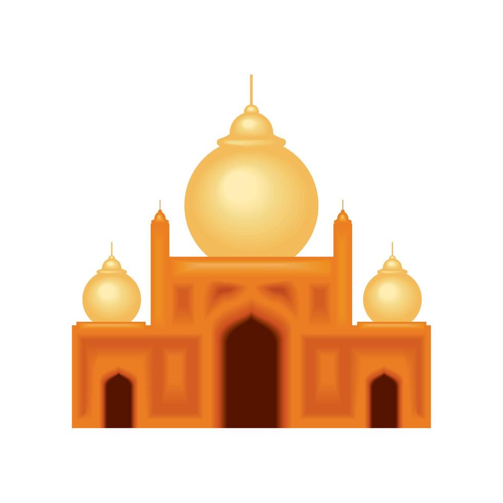 arabische tempelbouw vector