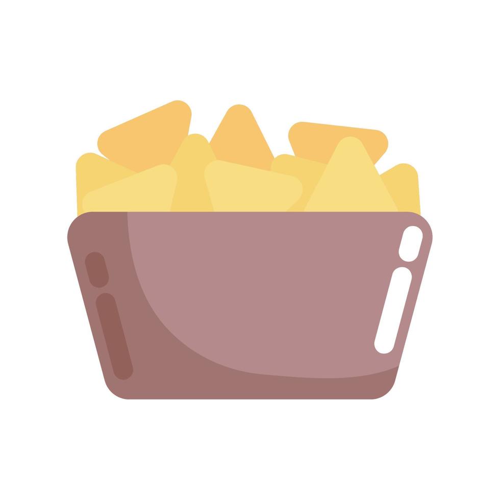 mexicaanse nacho's bowl vector