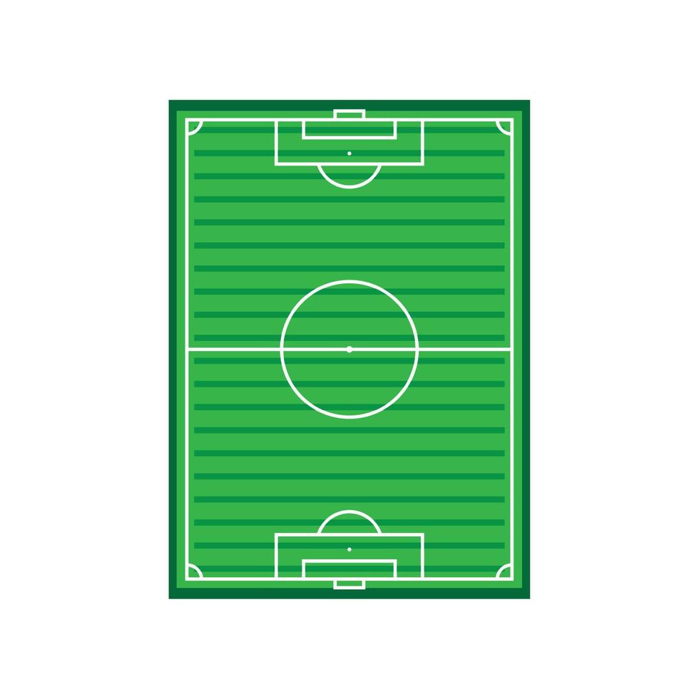 voetbalveld bovenaanzicht vector