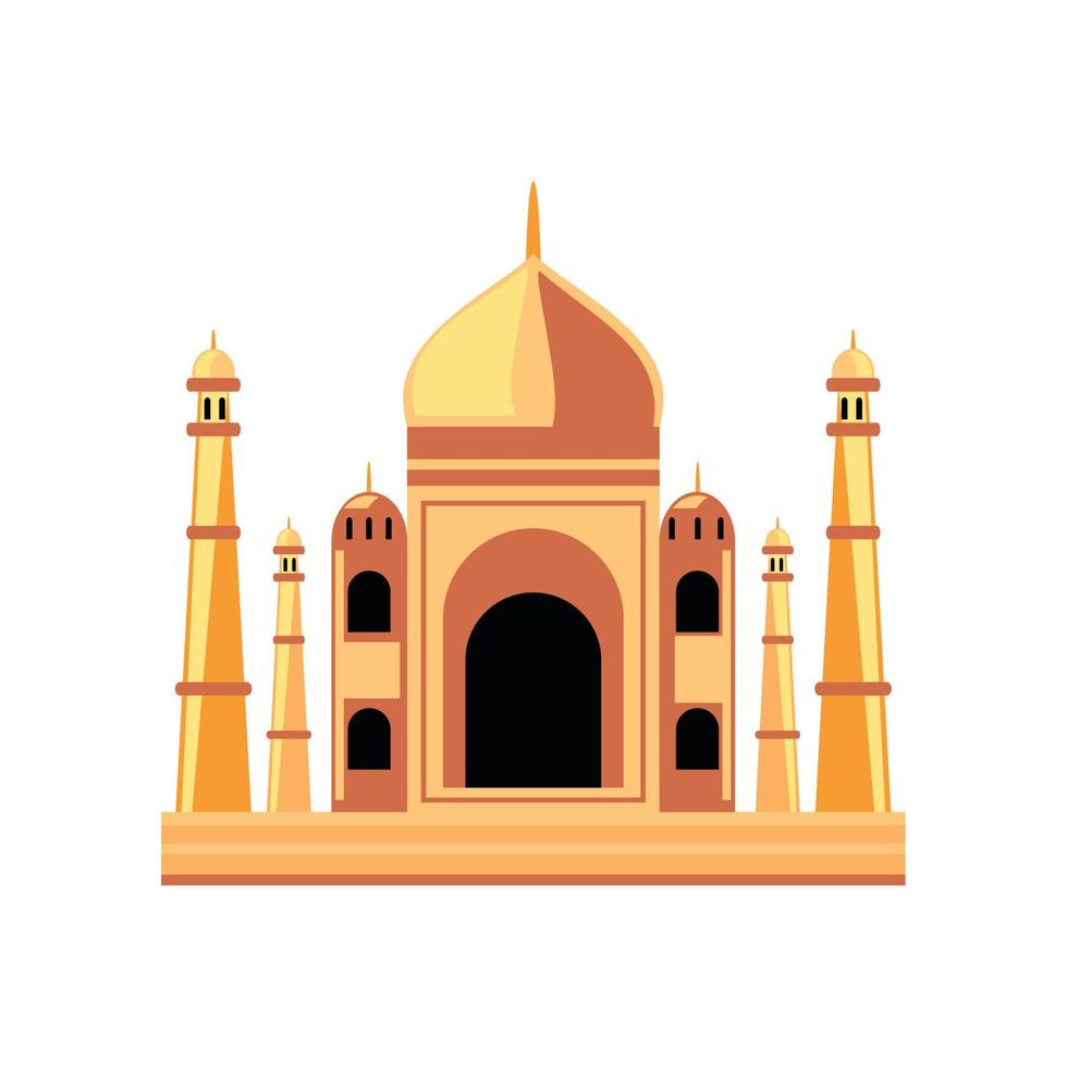 Taj Mahal oriëntatiepunt vector