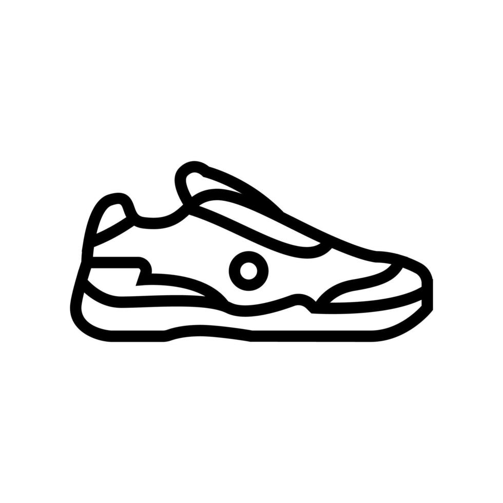 mannen tennisschoen lijn pictogram vectorillustratie vector