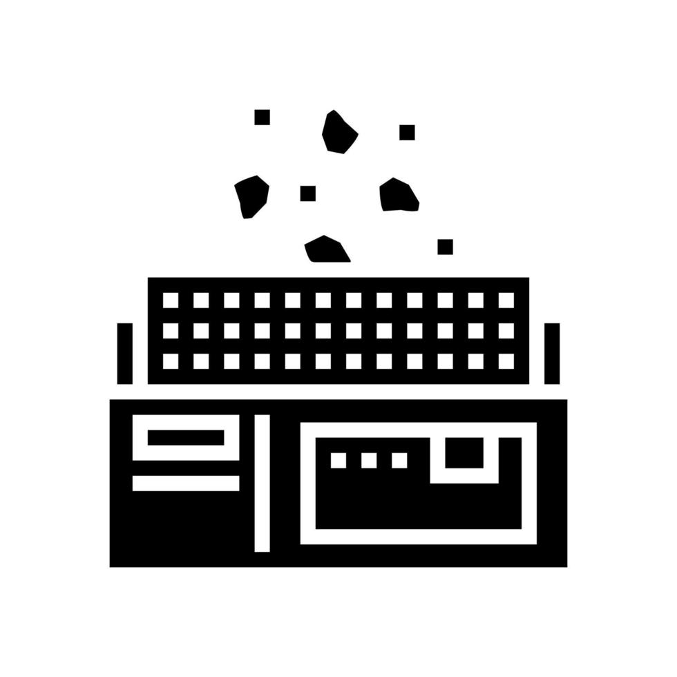 fabriek glyph pictogram vectorillustratie vector