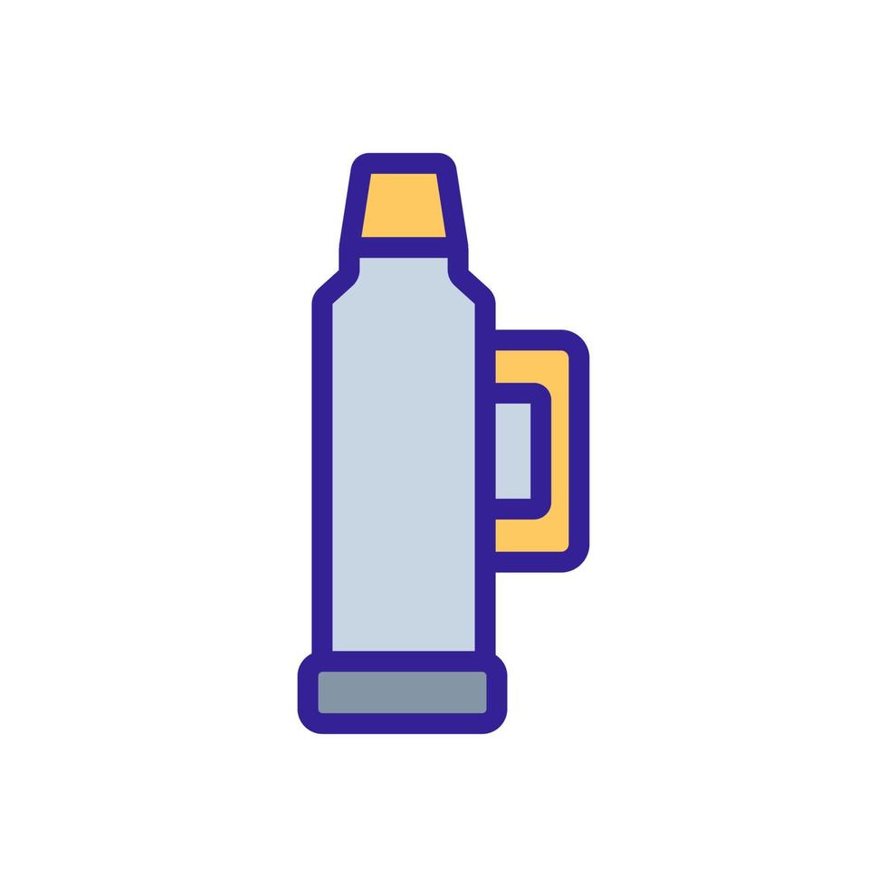 vloeibare fles met handvat pictogram vector overzicht illustratie