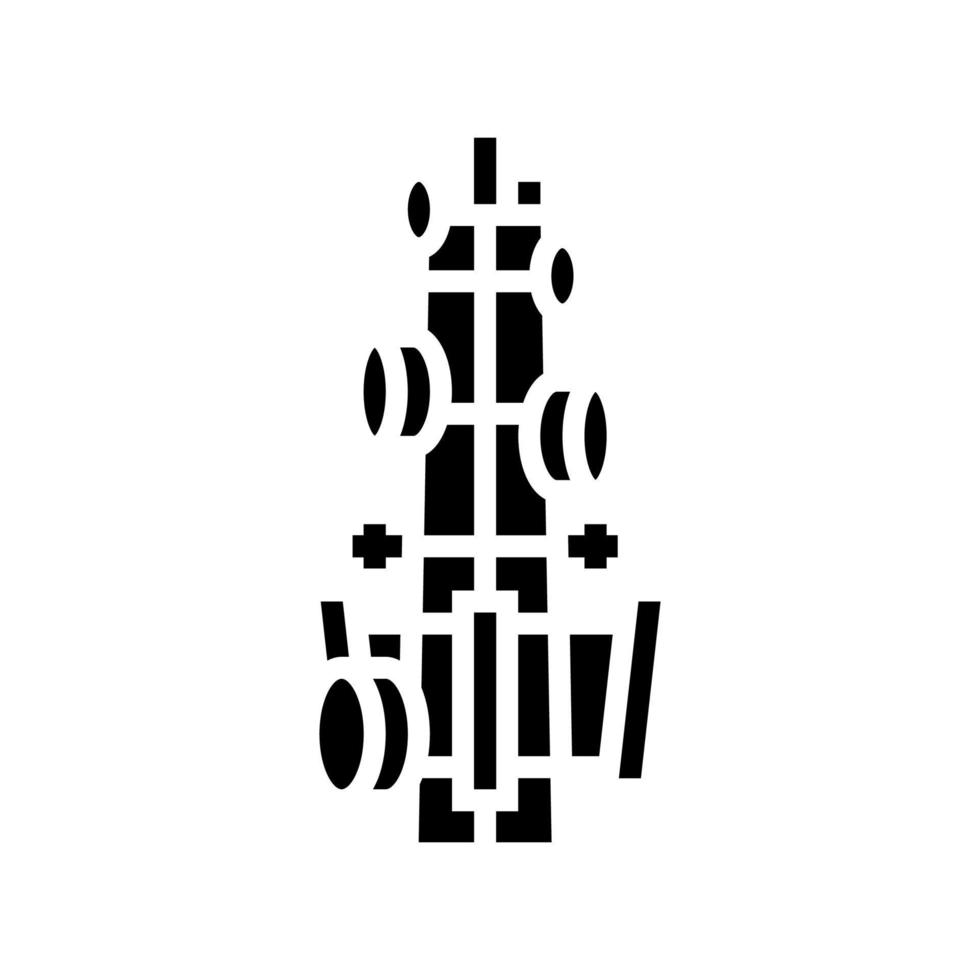 antenne apparatuur glyph pictogram vectorillustratie vector