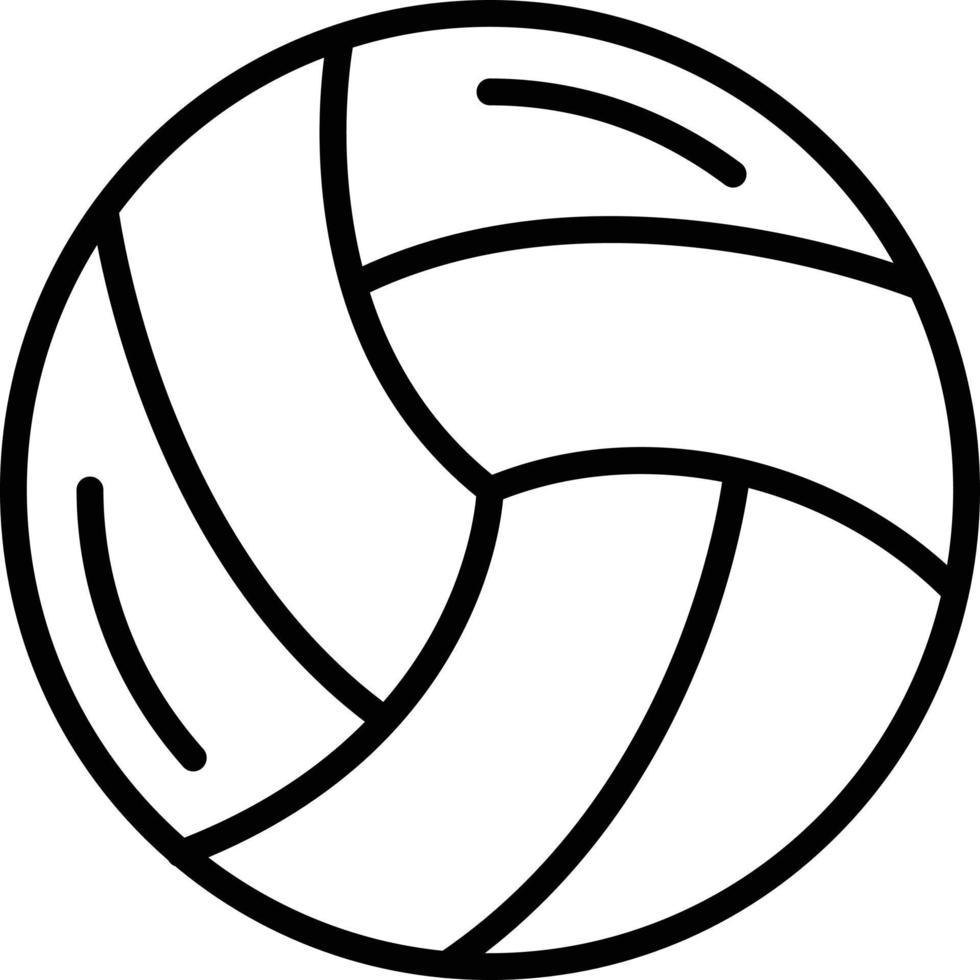 volleybal lijn icoon vector