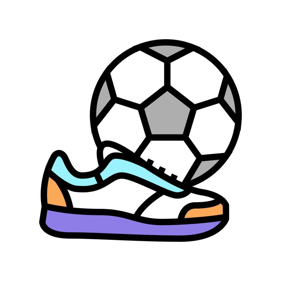 speel voetbal voetbal heren vrije tijd kleur pictogram vectorillustratie vector