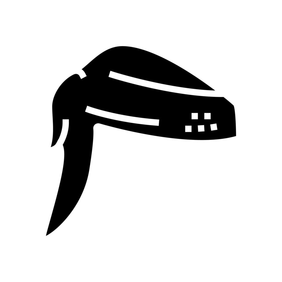 vleugel 2 gezamenlijke kip glyph pictogram vectorillustratie vector