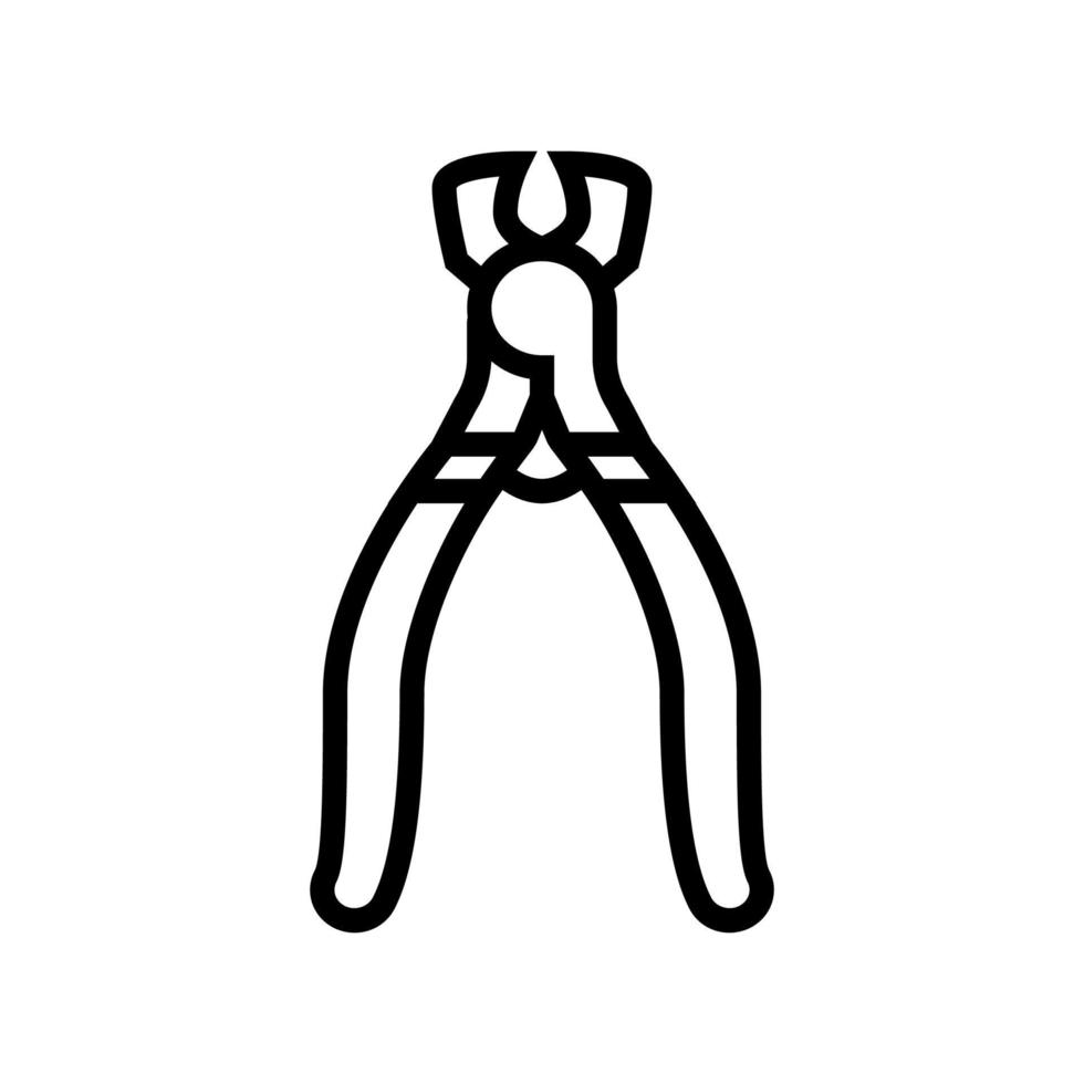 snijder sieraden lijn pictogram vectorillustratie vector