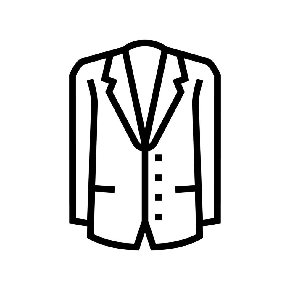 pak mannelijke formele kleding lijn pictogram vectorillustratie vector