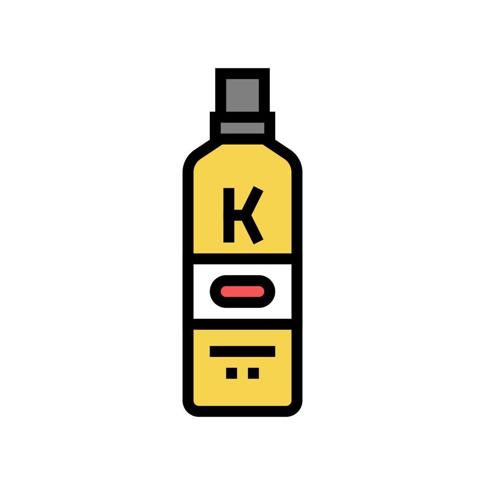 crème keratine pakket kleur pictogram vectorillustratie vector