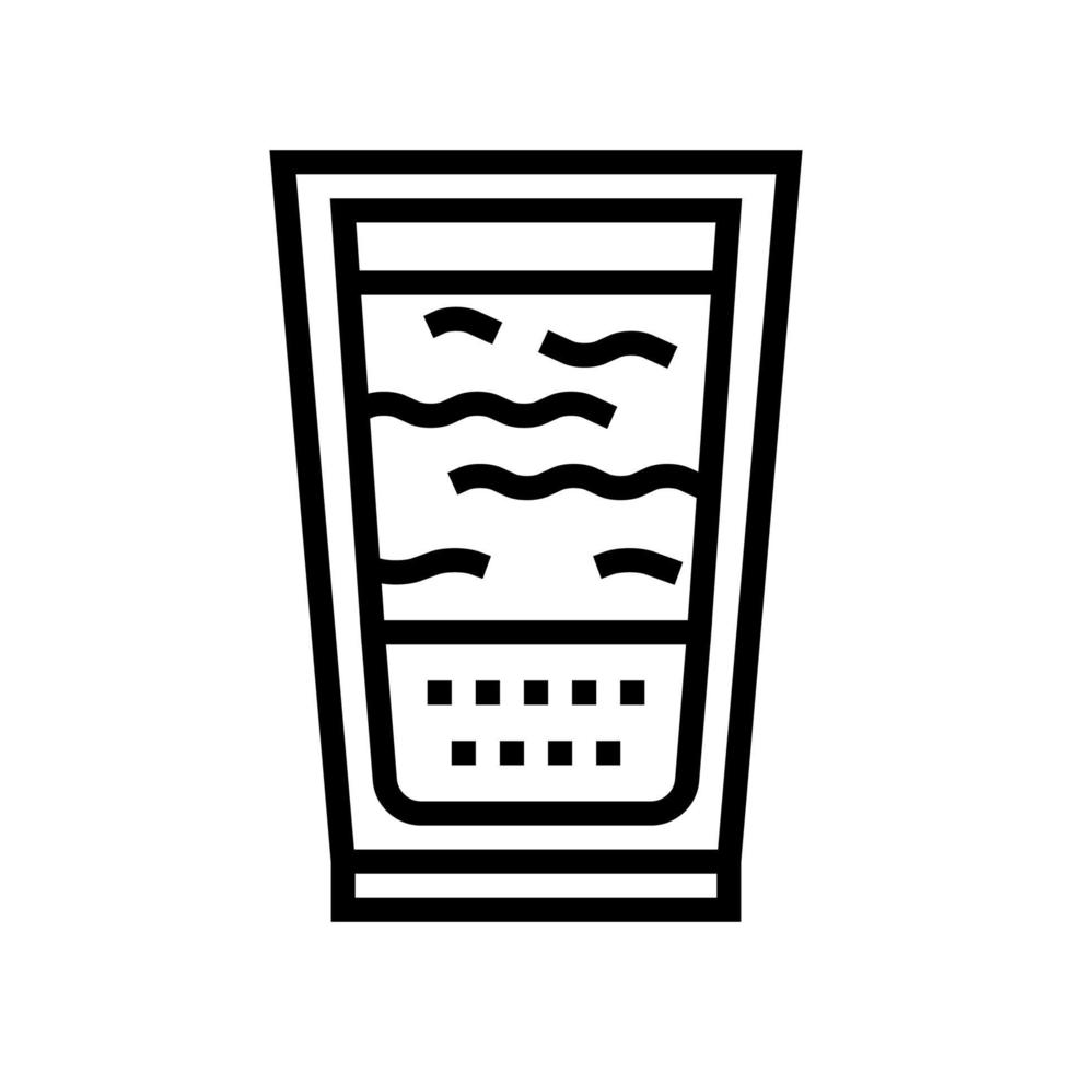 platte witte koffie lijn pictogram vectorillustratie vector