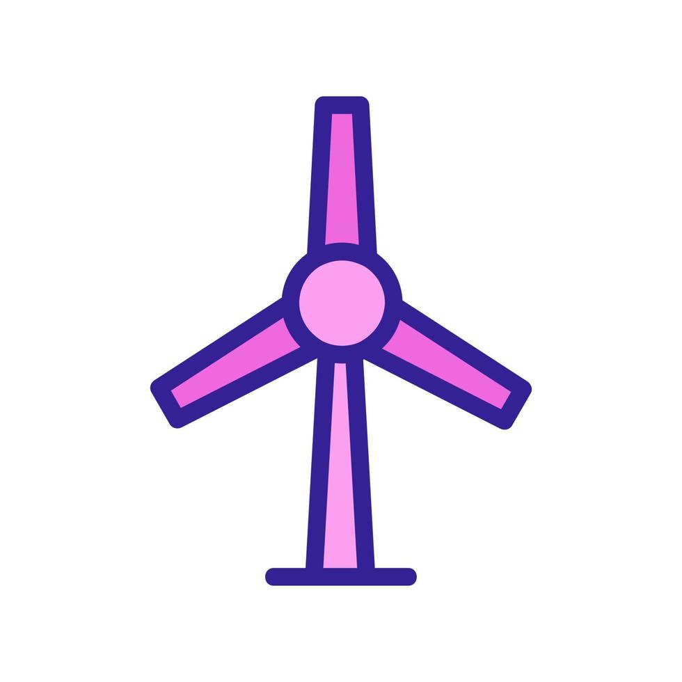 wind generator molen pictogram vector. geïsoleerde contour symbool illustratie vector