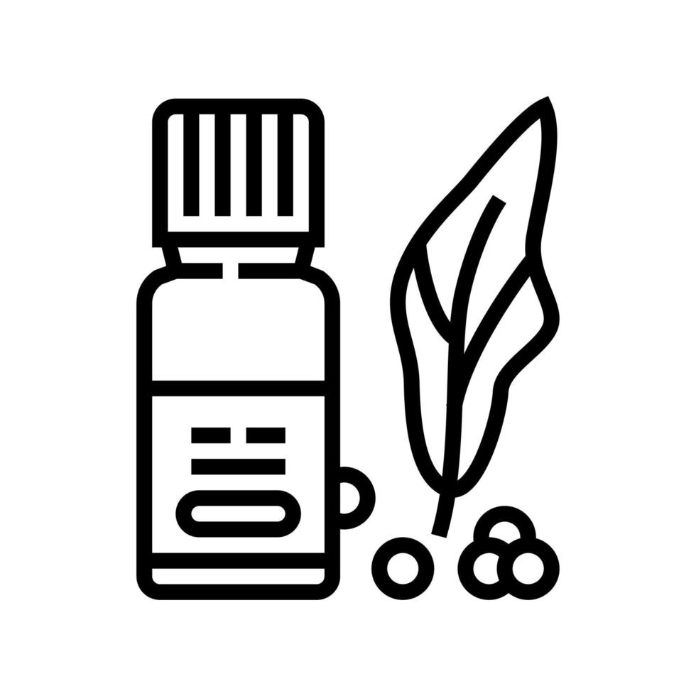 natuurlijke vitaminen fytotherapie lijn pictogram vectorillustratie vector