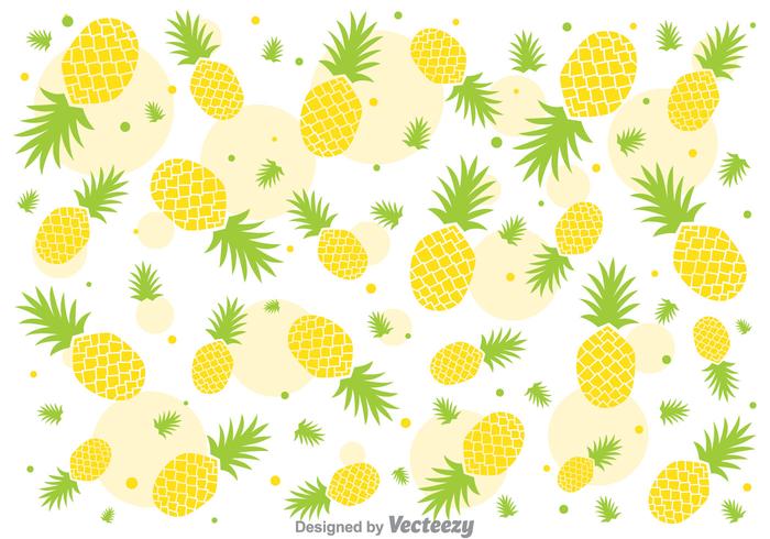 Vers Ananas Ananas Vector Patroon