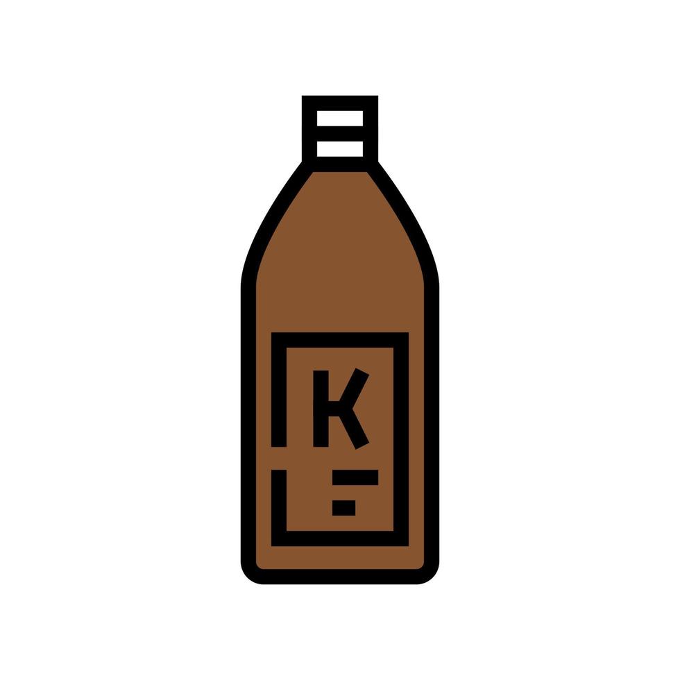 shampoo keratine fles kleur pictogram vectorillustratie vector