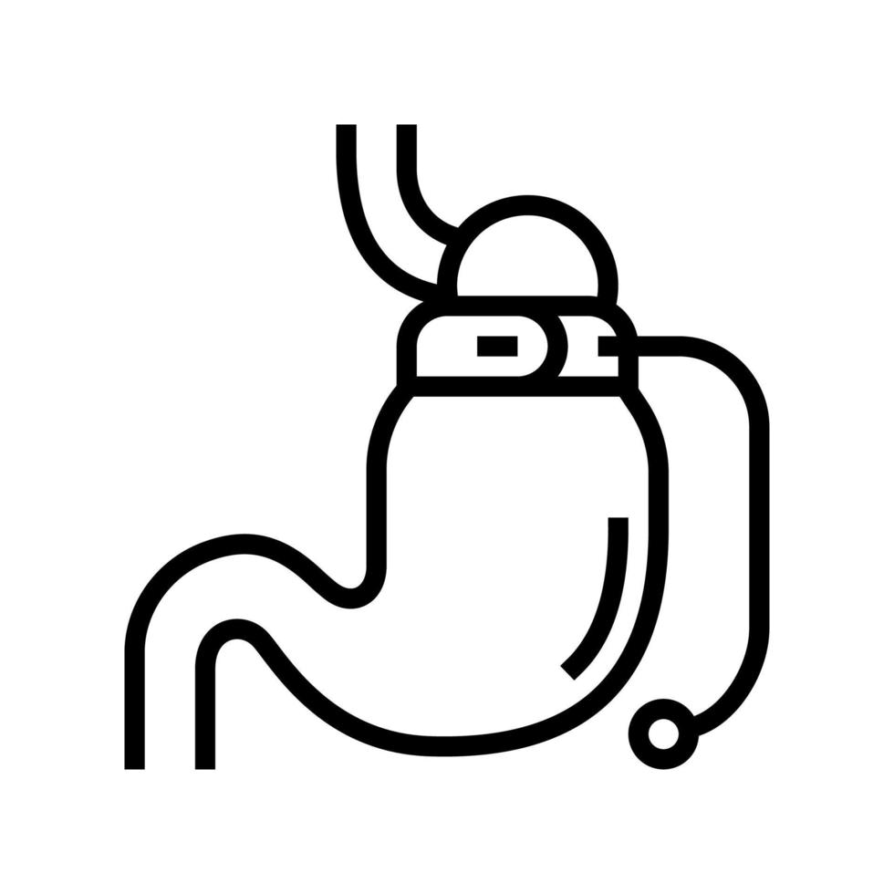 banding bariatrische lijn pictogram vectorillustratie vector