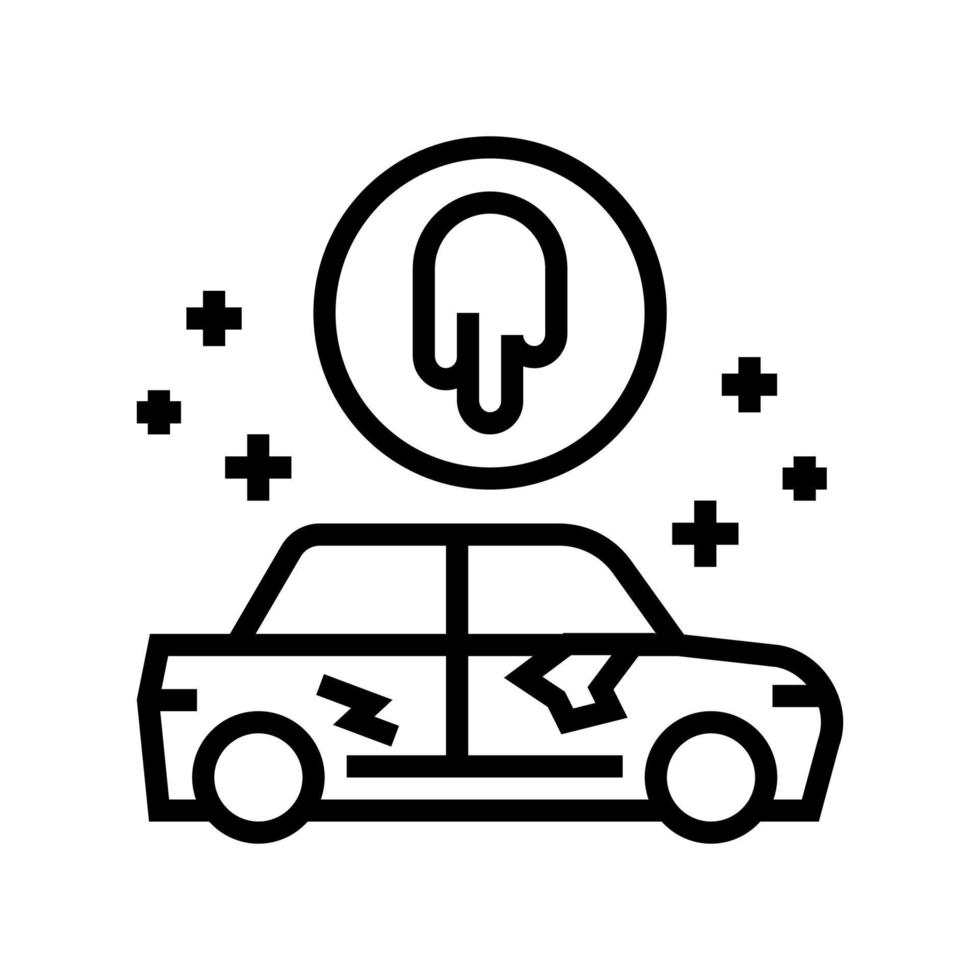 verf reparatie lijn pictogram vectorillustratie vector