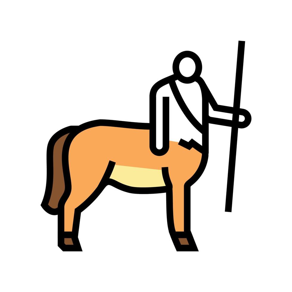 centaur oude griekenland kleur pictogram vectorillustratie vector