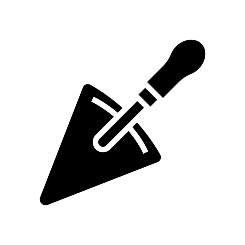 spatel gereedschap glyph pictogram vectorillustratie vector