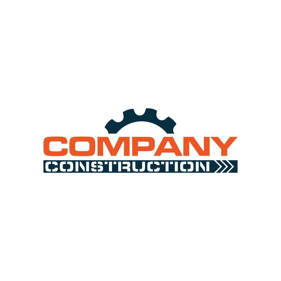 bedrijfsconstructie logo vector