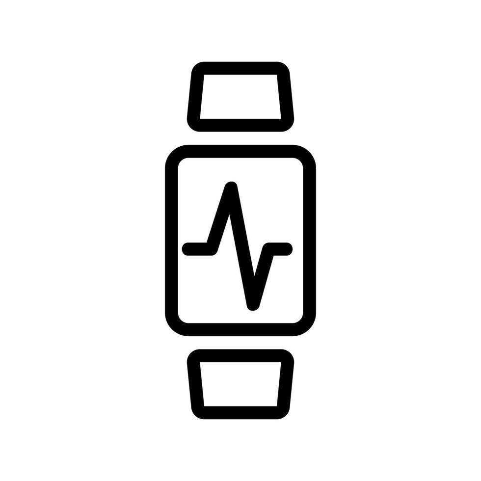 smartwatch pictogram vector. geïsoleerde contour symbool illustratie vector