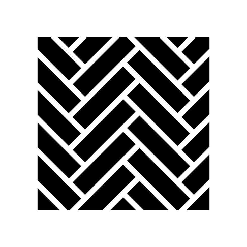 houten vloeren parket glyph pictogram vectorillustratie vector