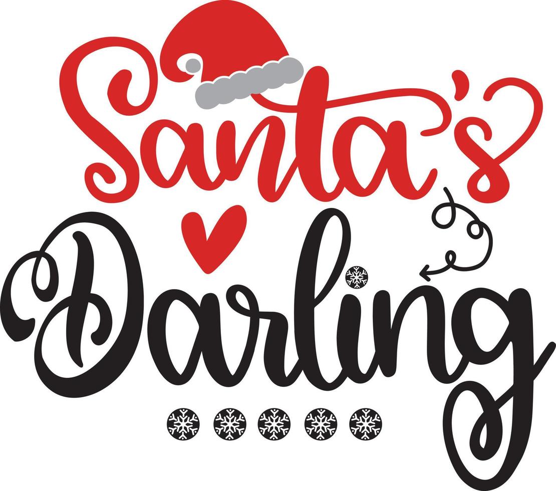 santas lieveling kerst vector bestand