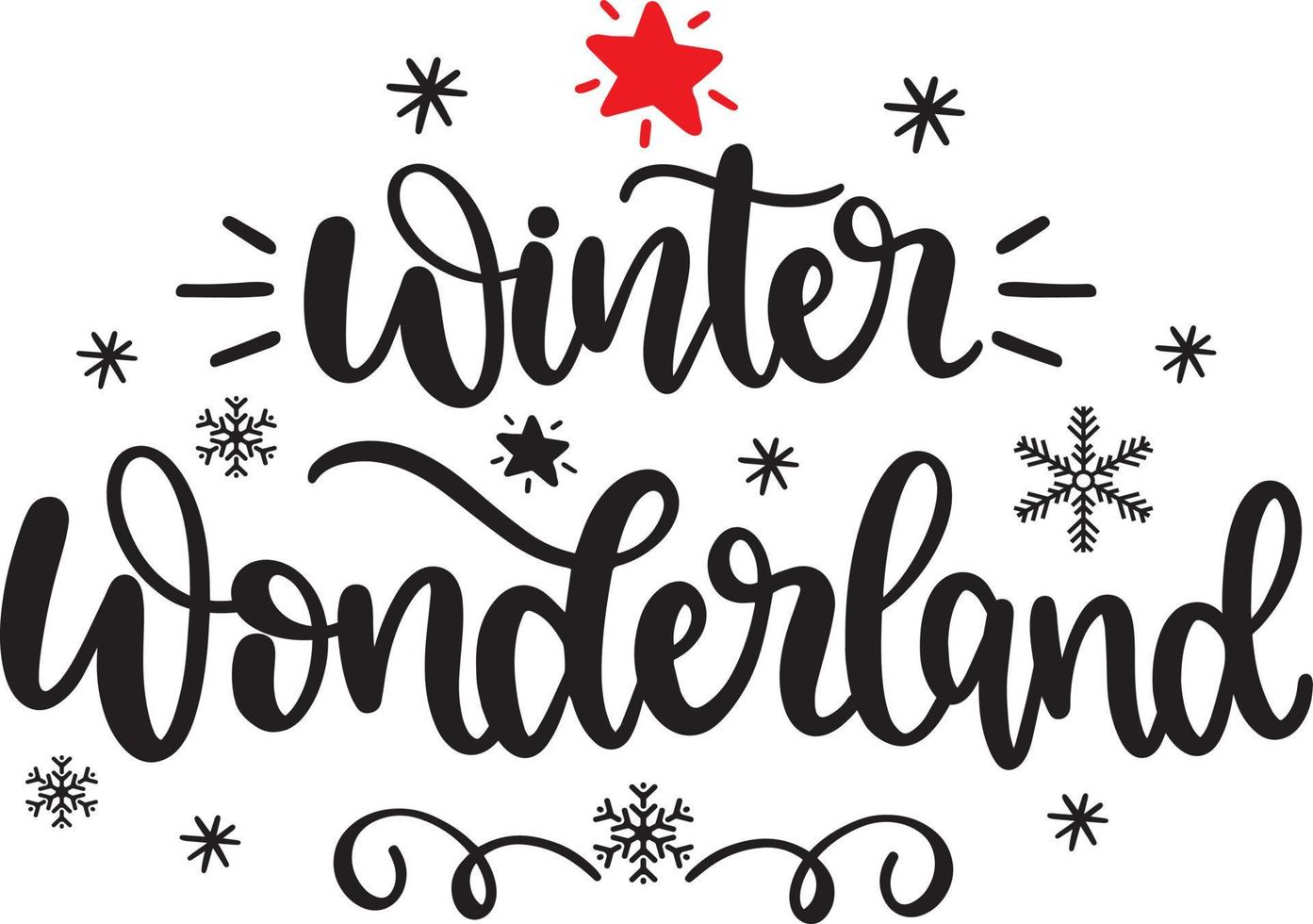 winter wonderland kerst vector bestand