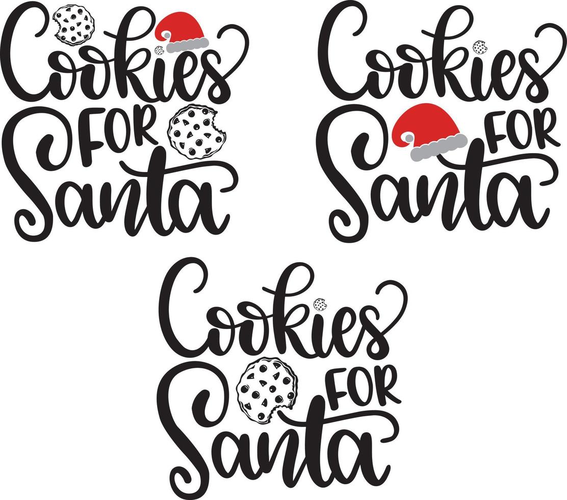 cookies voor santa christmas vector bestand