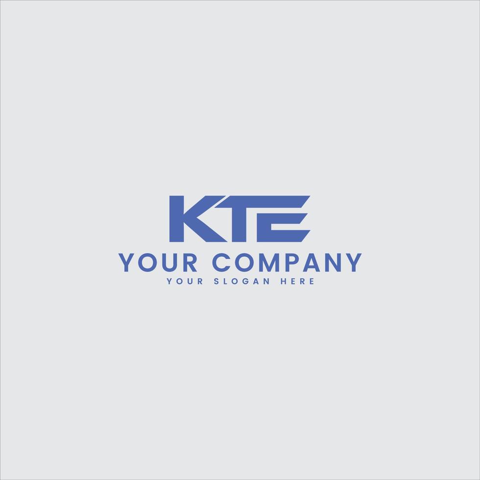 kte beginletter logo ontwerp vector