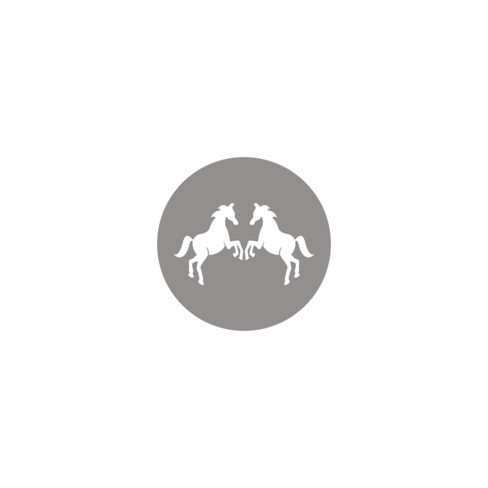 paard pictogram vectorillustratie vector