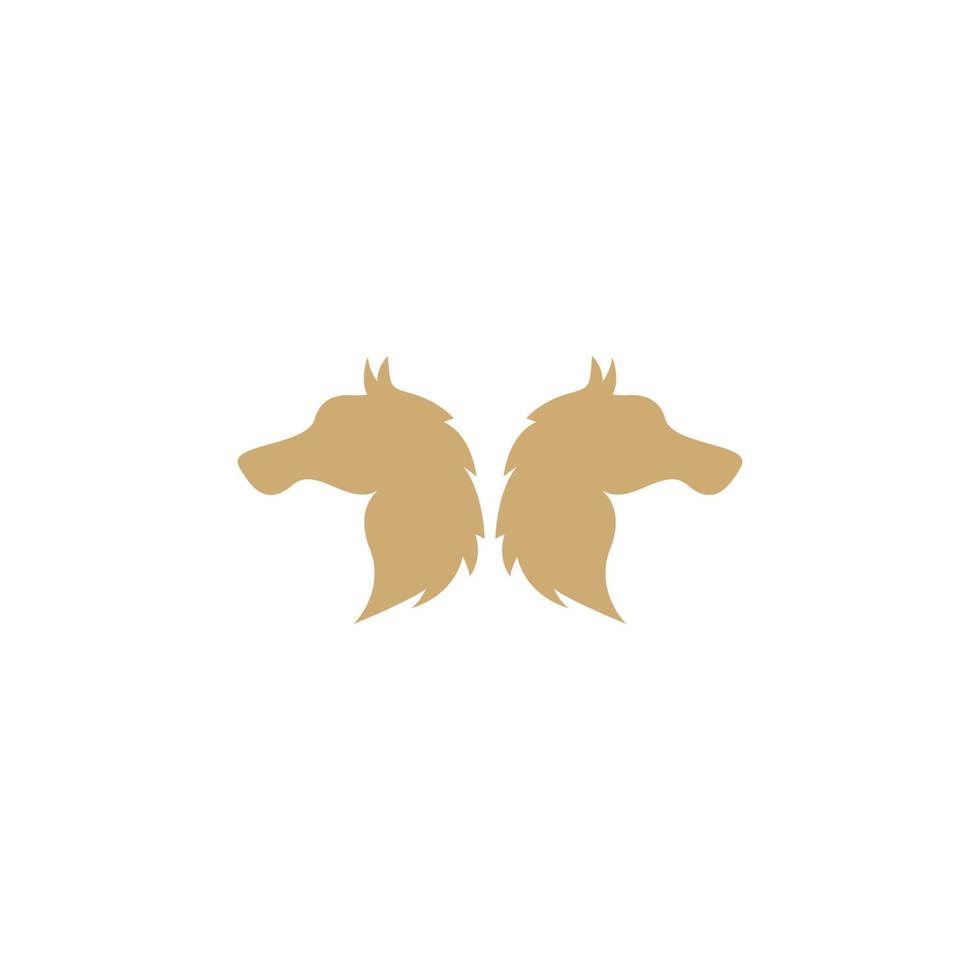 paard pictogram vectorillustratie vector