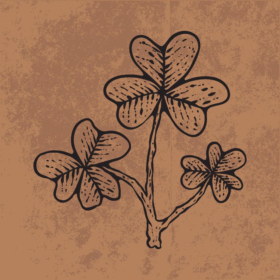 botanische blad doodle wildflower lijntekeningen. hand getekende vectorillustratie. vintage bloemen overzicht. geschikt voor behang, poster, sticker, inhoud sociale media vector