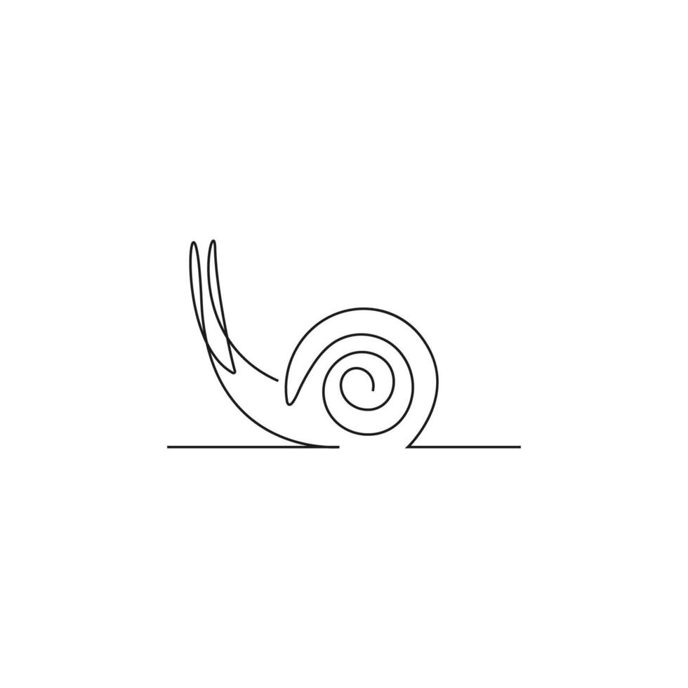 slak pictogram lijntekeningen ontwerp illustratie vector