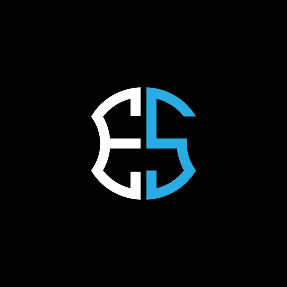 es letter logo creatief ontwerp met vectorafbeelding, abc eenvoudig en modern logo-ontwerp. vector