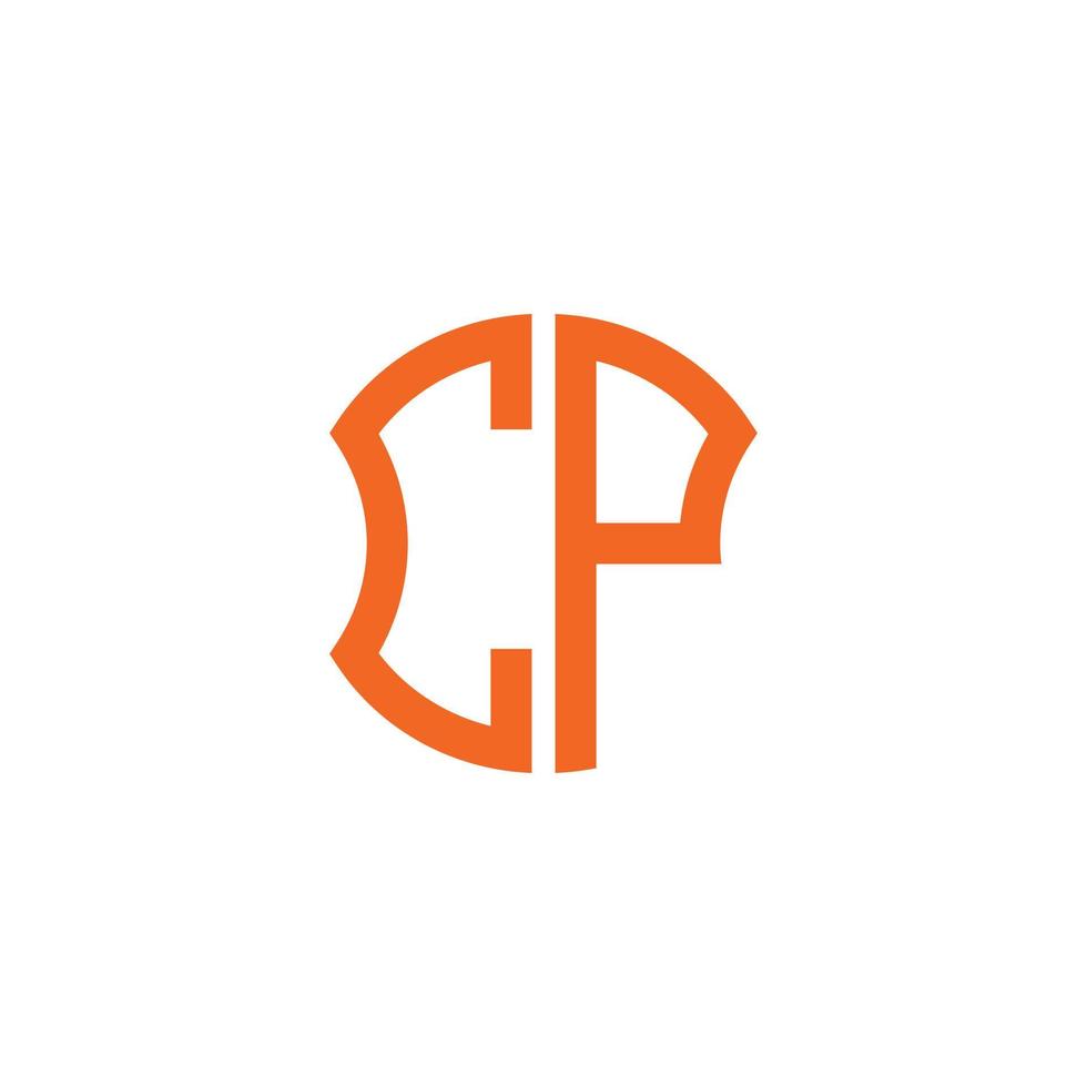 cp-letterlogo creatief ontwerp met vectorafbeelding, abc eenvoudig en modern logo-ontwerp. vector