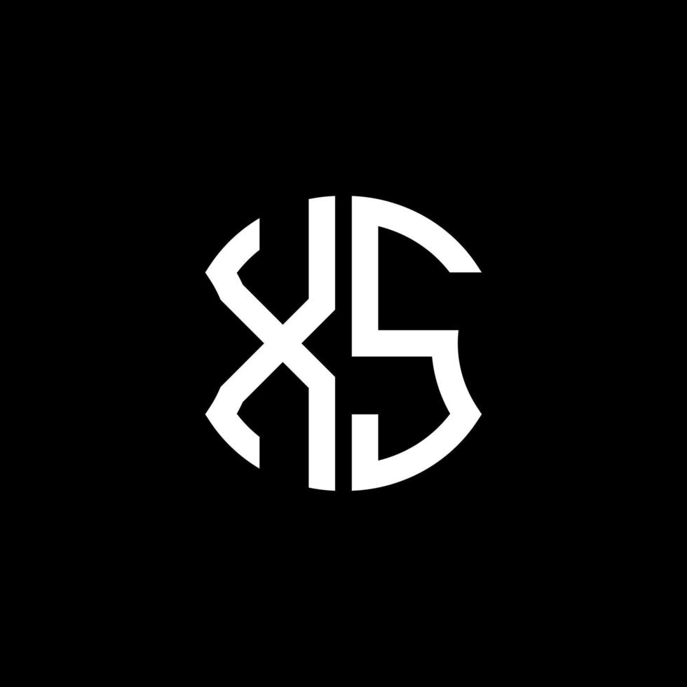 xs letter logo creatief ontwerp met vectorafbeelding, abc eenvoudig en modern logo-ontwerp. vector