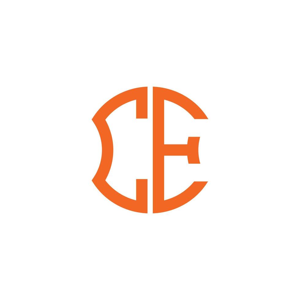ce letter logo creatief ontwerp met vectorafbeelding, abc eenvoudig en modern logo-ontwerp. vector
