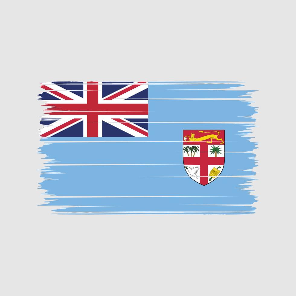 Fiji vlag penseelstreken. nationale vlag vector