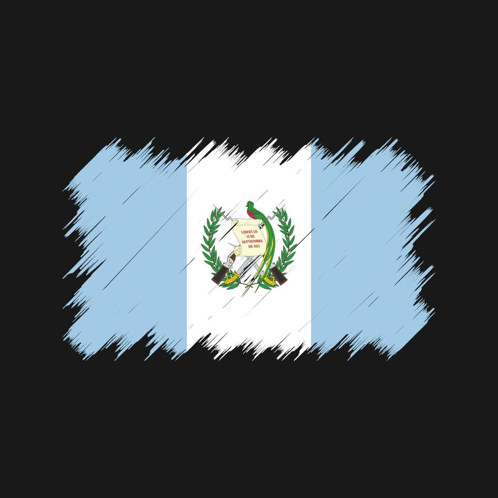 vlagborstel van Guatemala. nationale vlag vector