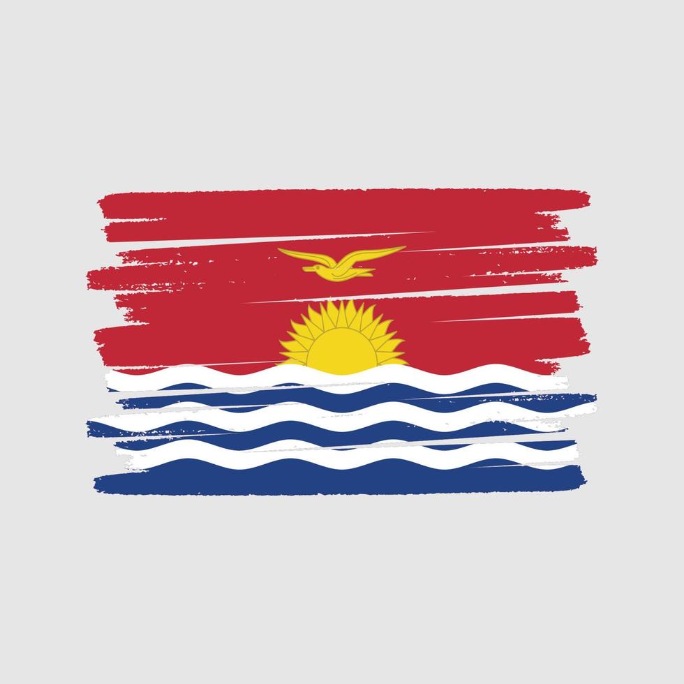 kiribati vlag borstel. nationale vlag vector