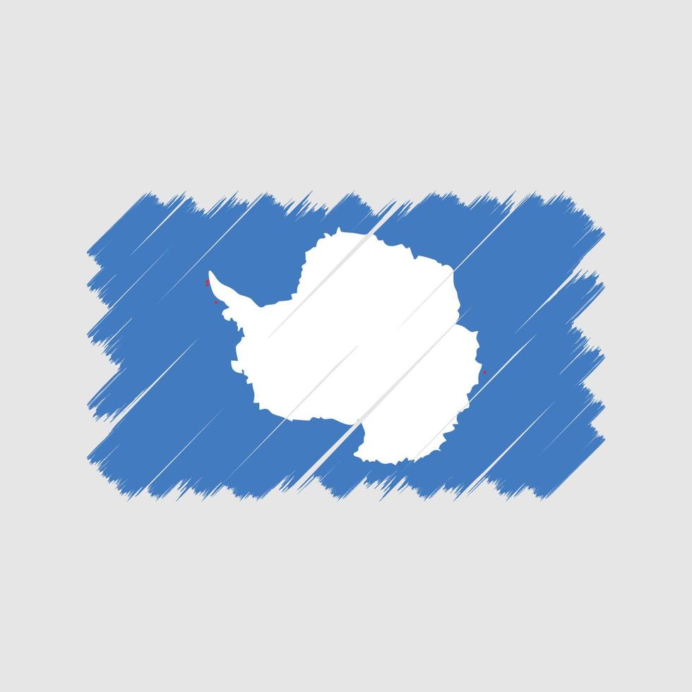antarctica vlag borstel. nationale vlag vector