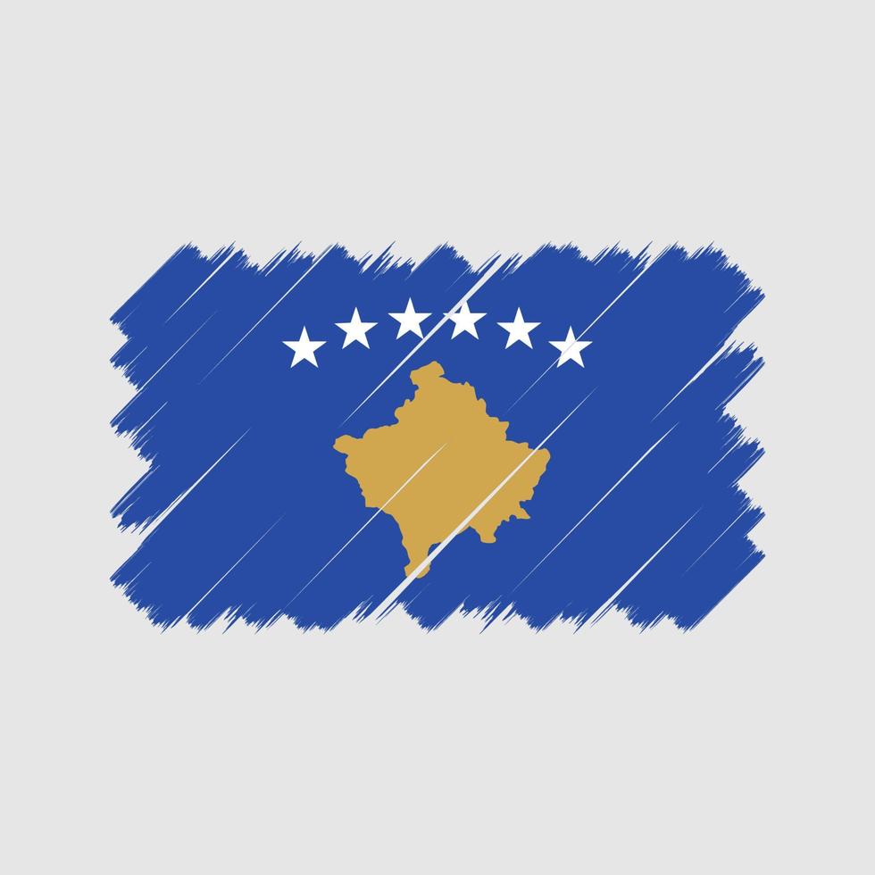 kosovo vlag borstel. nationale vlag vector