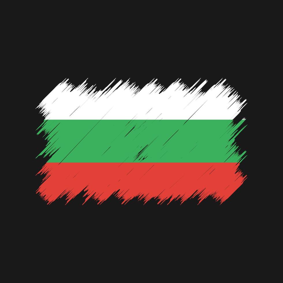 bulgarije vlag borstel. nationale vlag vector