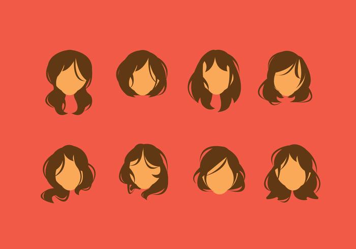 Gratis Messy Hair Style Vector