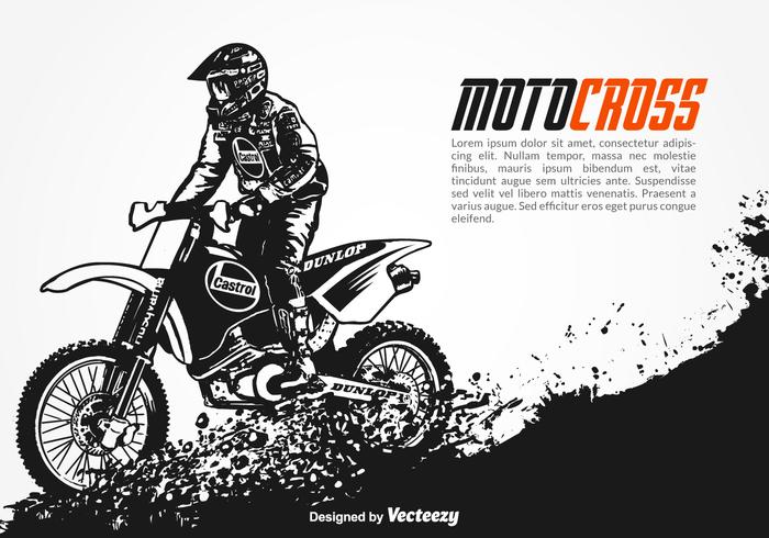 Gratis Vector Motocross Achtergrond