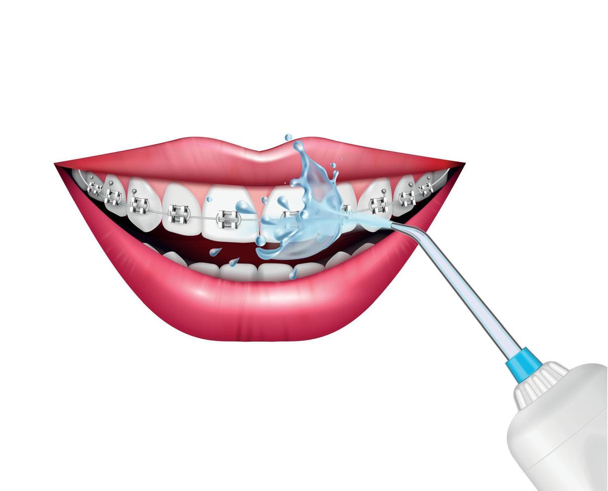samenstelling van de tandenverzorging vector